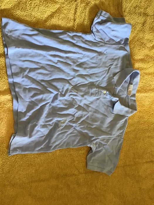 polo azul claro tamanho 12