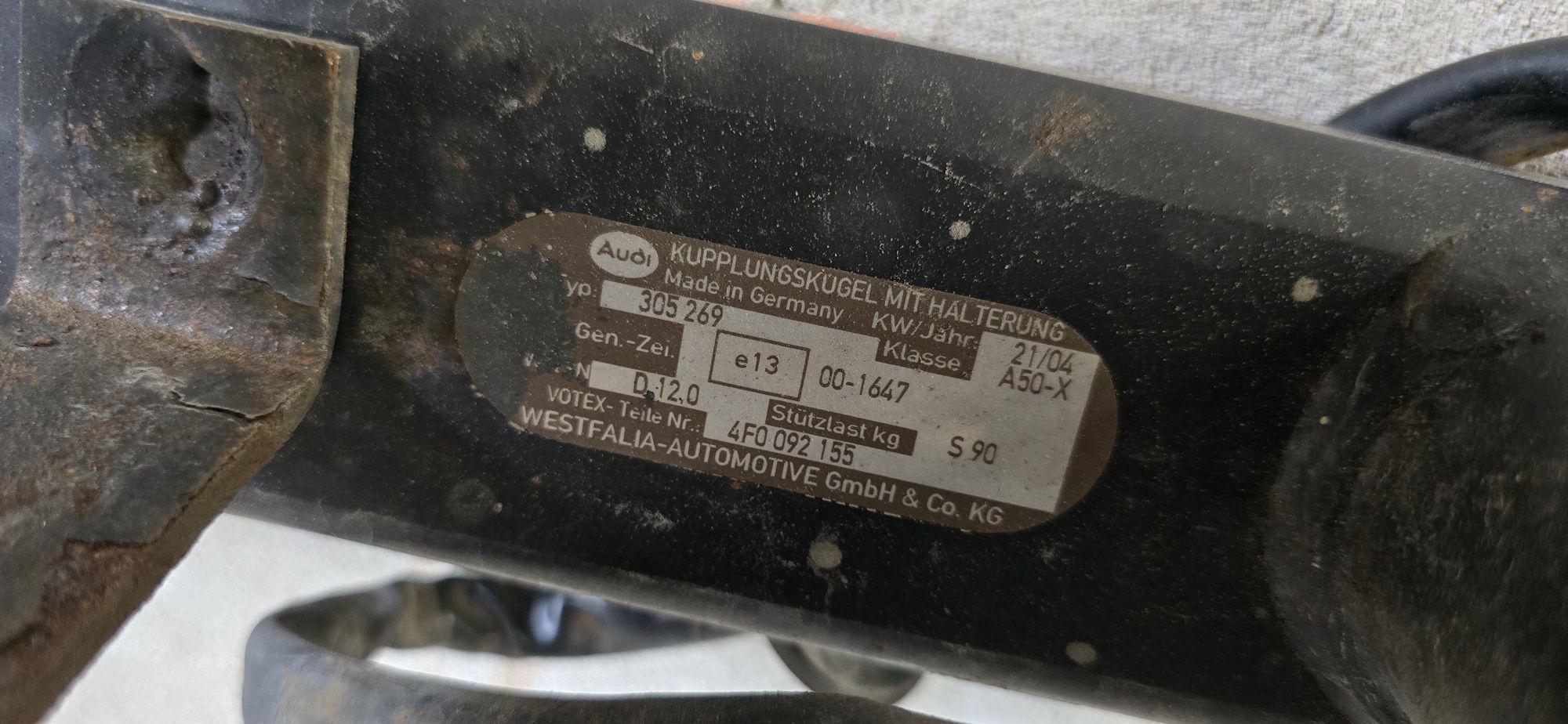 Hak holowniczy odpinany Audi A6 C6 moduł westfalia