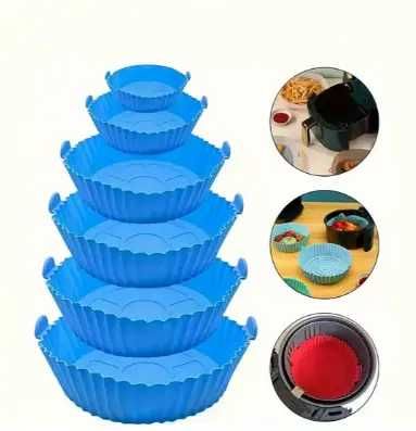 Силіконові форми для аерогрилю, набір 6 шт. Форми для аэрогриля