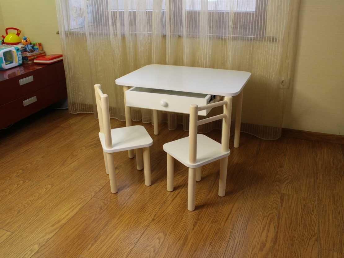 Деревянный столик стульчик детский мебель для детей оригинал новый