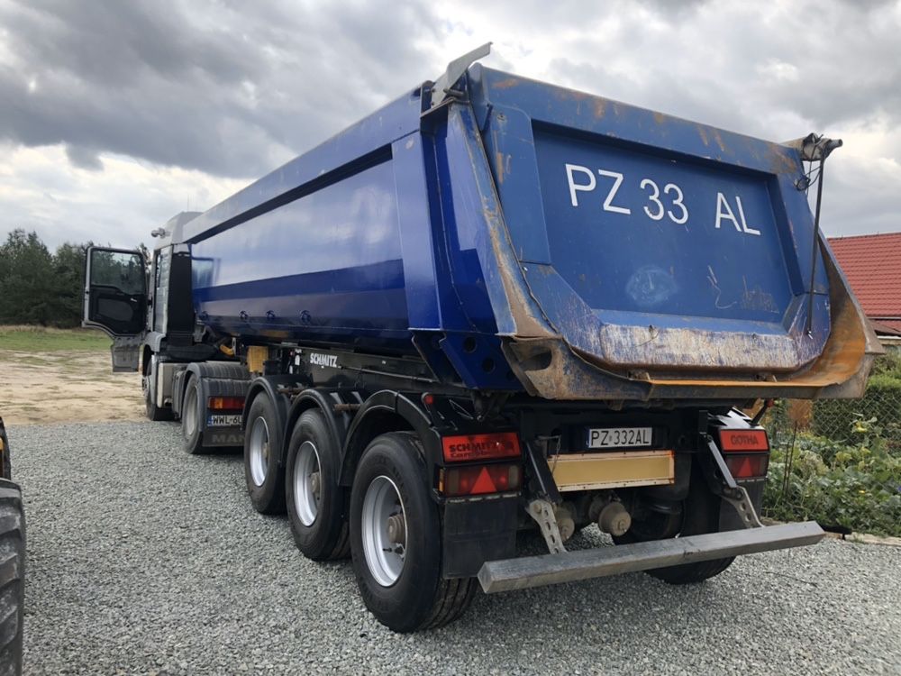 Wynajem naczep wywrotek wanien  stalowa 4x4 aluminiowa od 4900 kg