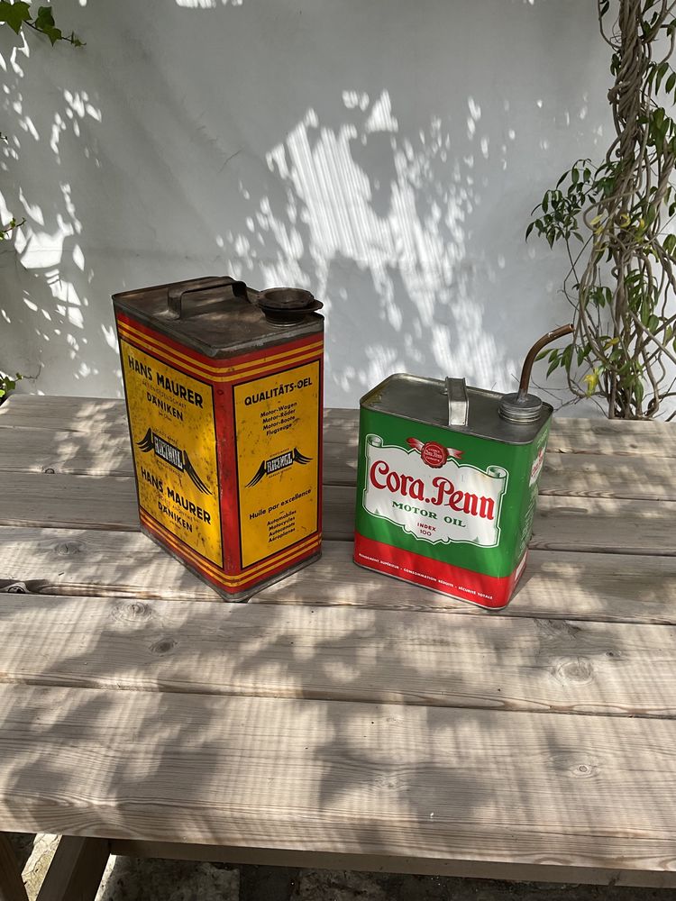 Latas óleo vintage/Automobilia