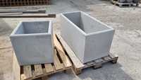 Nowoczesna betonowa donica prostokątna - 100x50x50 lub 50x50x50