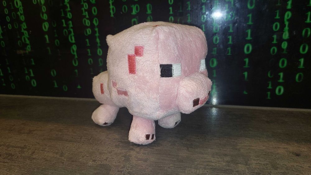Maskotka Minecraft Świnka świnia duża Łódź Mojang