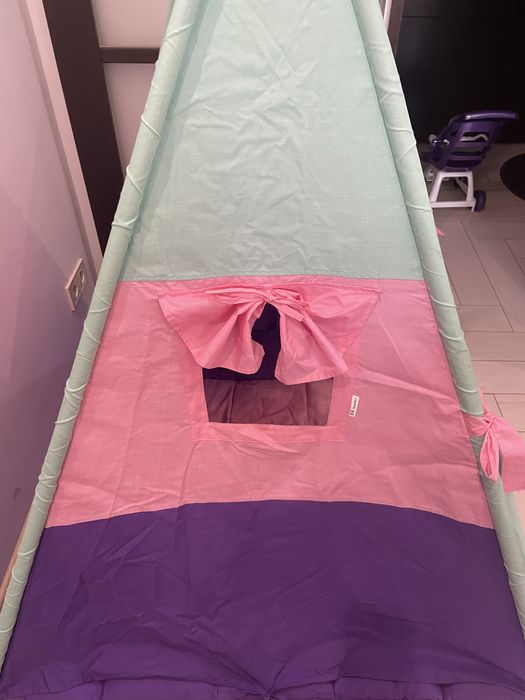 Вігвам дитячий, кольорові зайки