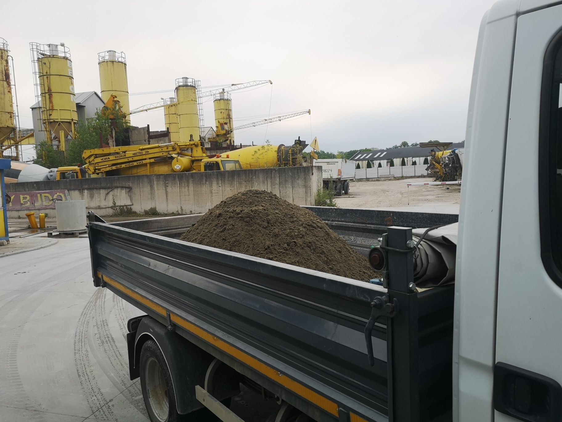 Suchy beton stabilizacja kruszywo z Transport