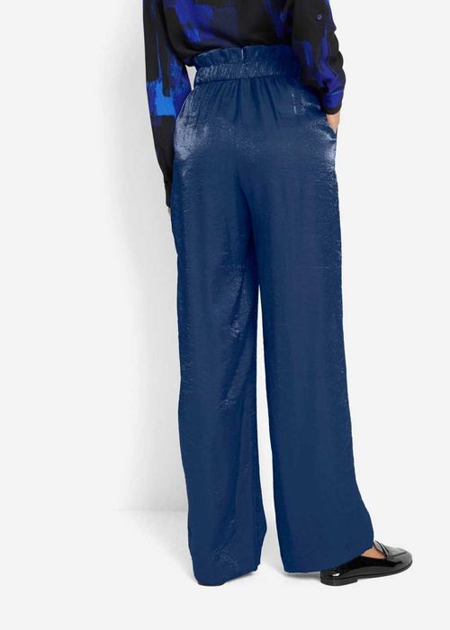 B.P.C granatowe spodnie damskie z połyskiem 36.