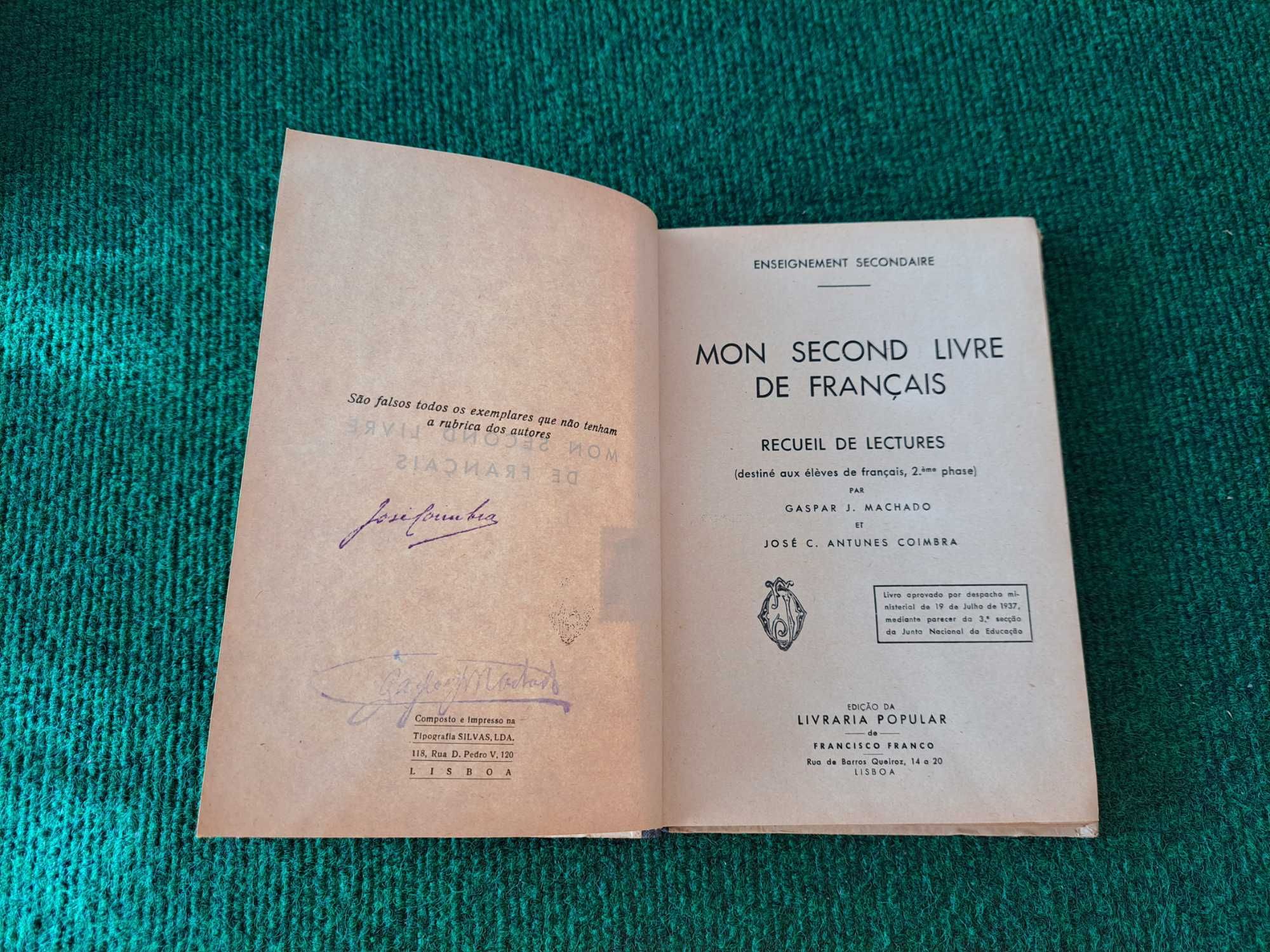 Mon Second Livre de Français