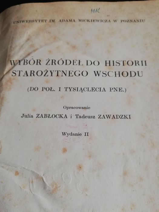 Wybór źródeł historii starożytnego bliskiego Wschodu można negocjować