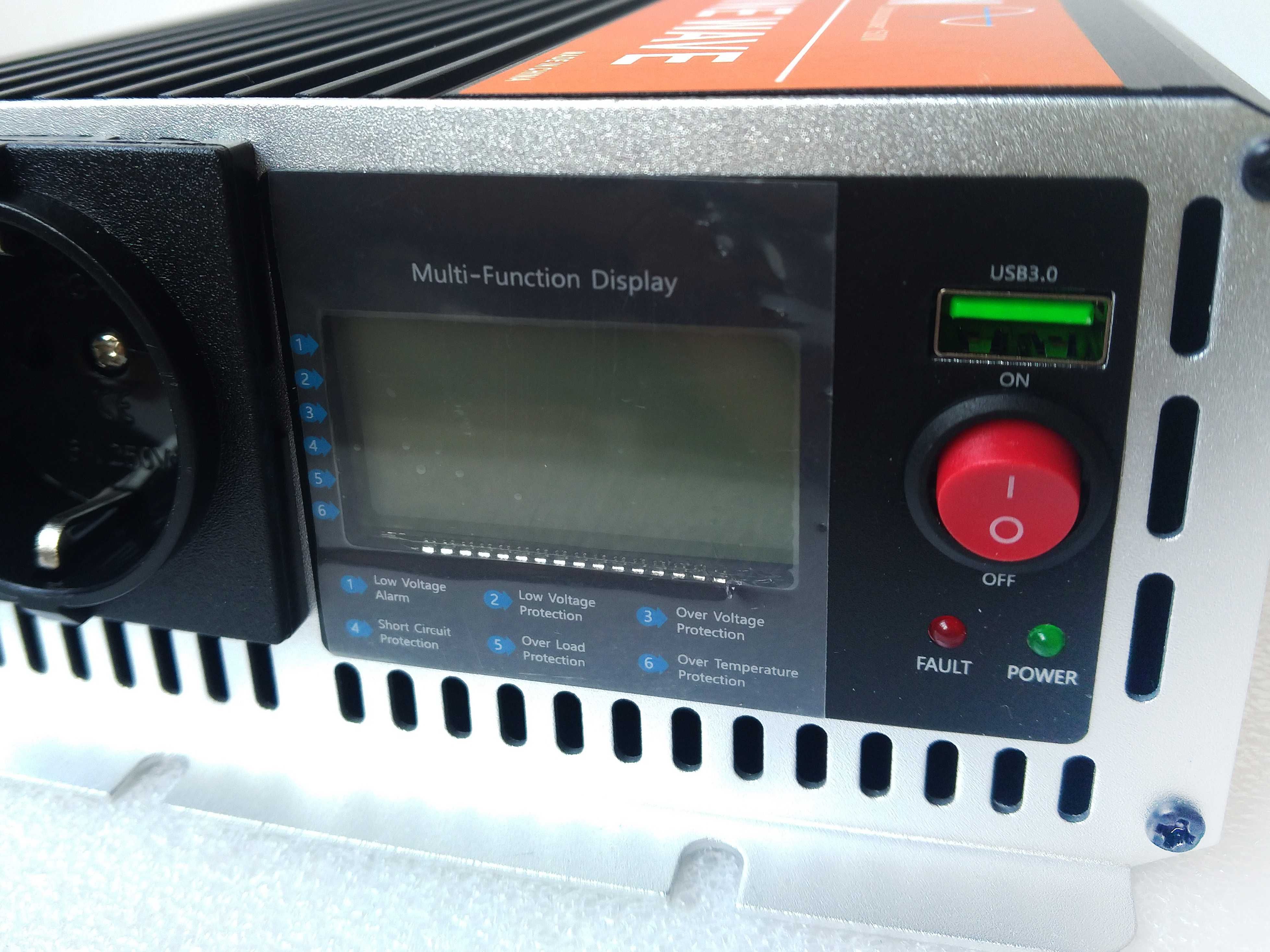 Инвертор преобразователь HOULI 3000W 12V 220V 50Hz чистая синусоида