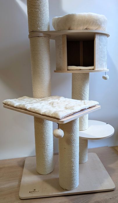 Natural Paradise Drapak dla Kota Magnolia XL Kremowy 200cm POWIĘKSZONY