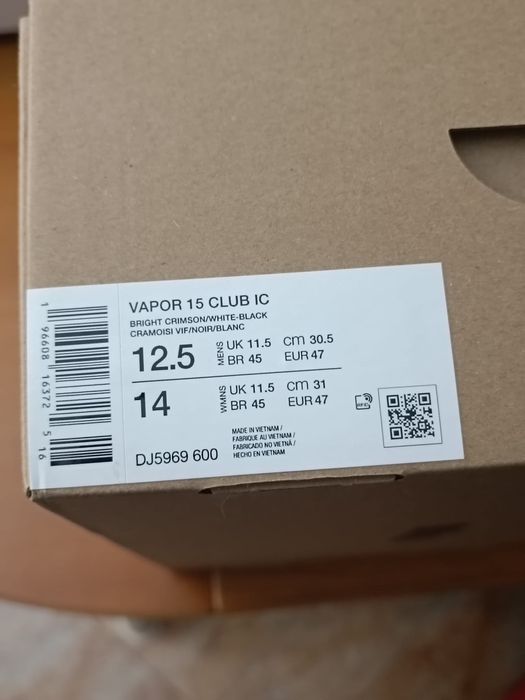 Nike Mercurial Vapor NOVO [Tam 47]