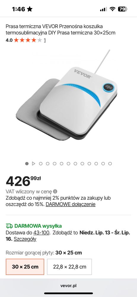 nowa przenośna prasa termiczna f1210 vevor