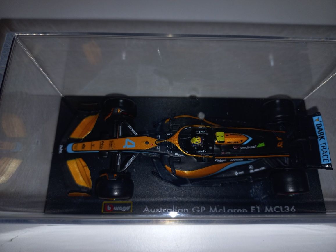 Bburago bolid McLaren Fi MC36 (2022), L.Norris,skala 1:43