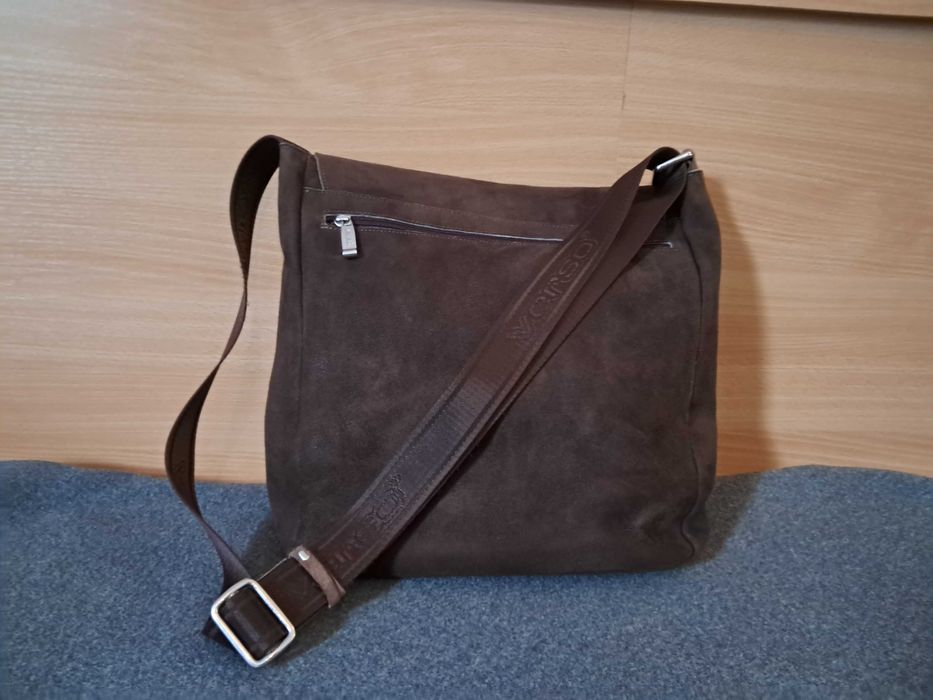 Verso  damska torebka z naturalnej skóry kolor czekoladowy