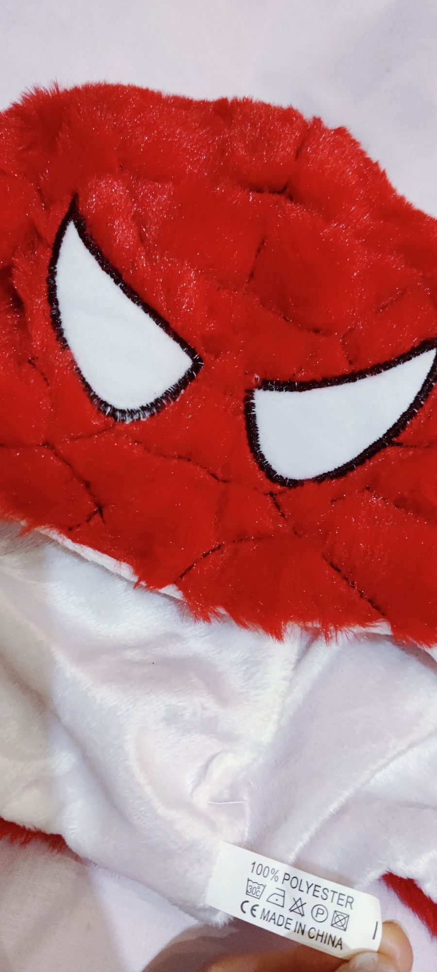 Czapka czerwona Spiderman ruchome uszy nowa Marvel pająk boy pluszowa