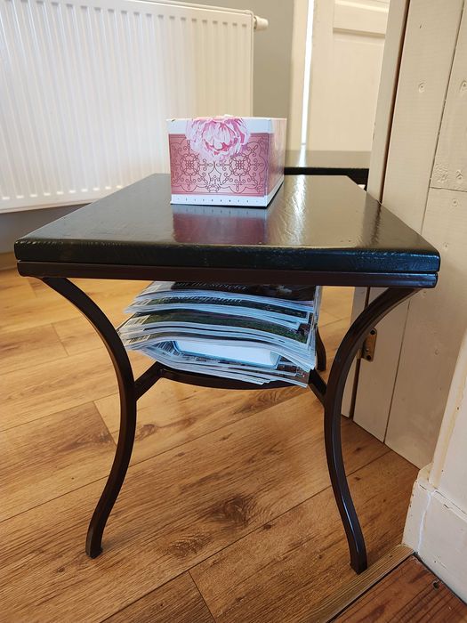 Stoliki nocne, drewno plus metal