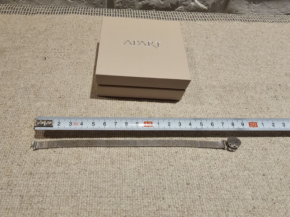 Nowa  GRUBA srebrna bransoletka APART