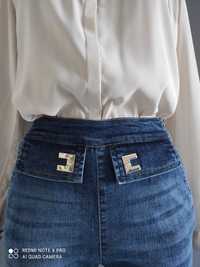 Spodnie jeansy skiny Elisabetta Franchi rozmiar 26