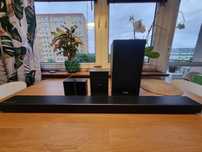 Soundbar Samsung Q70R + satelity SWA8500S, idealny stan! Dolby Atmos!
