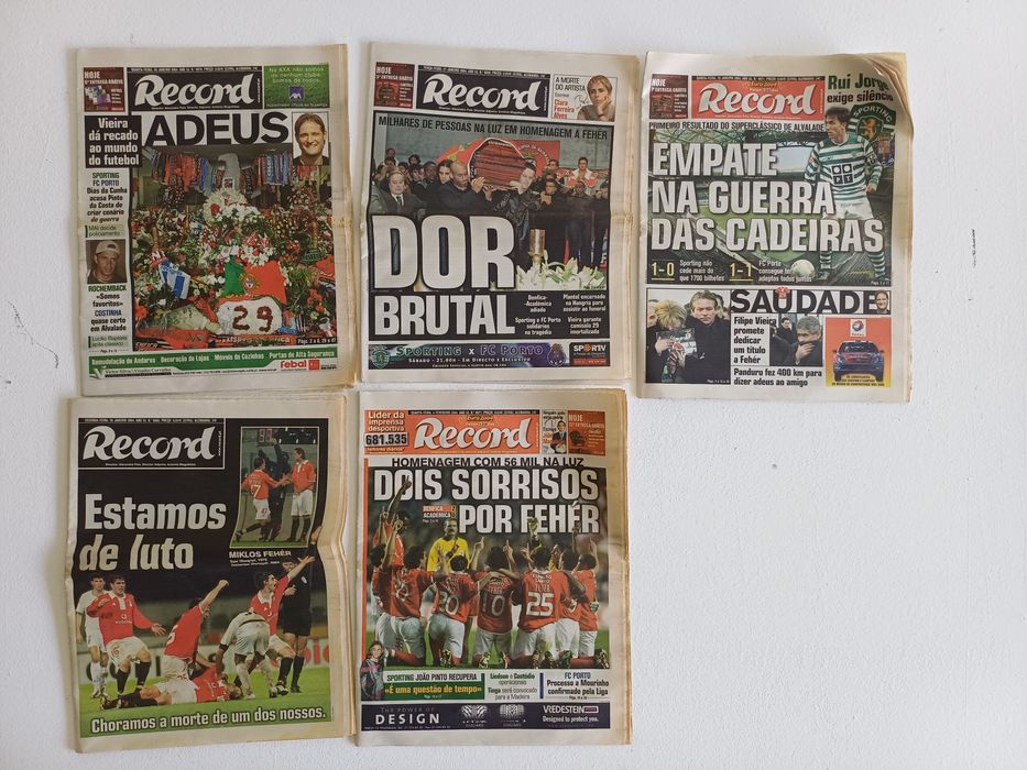 Lote 15 jornais - MIKLOS FEHÉR