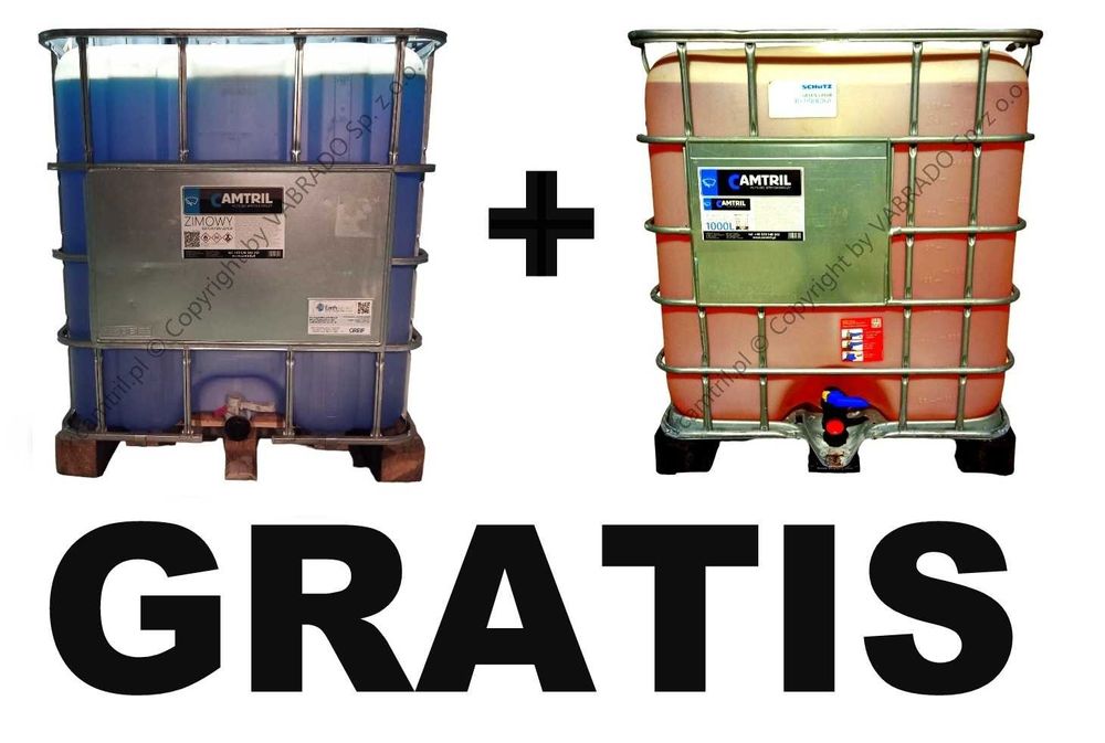 Płyn do spryskiwaczy zimowy CAMTRIL -22 1000 litrów+1000l letni GRATIS