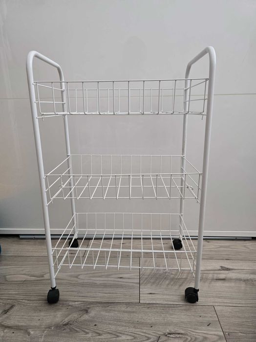 Troller wózek biały organizer zabawki