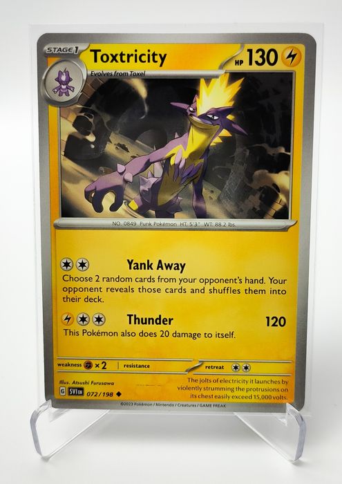 Toxtricity 072/198 karta pokemon Scarlet & Violet