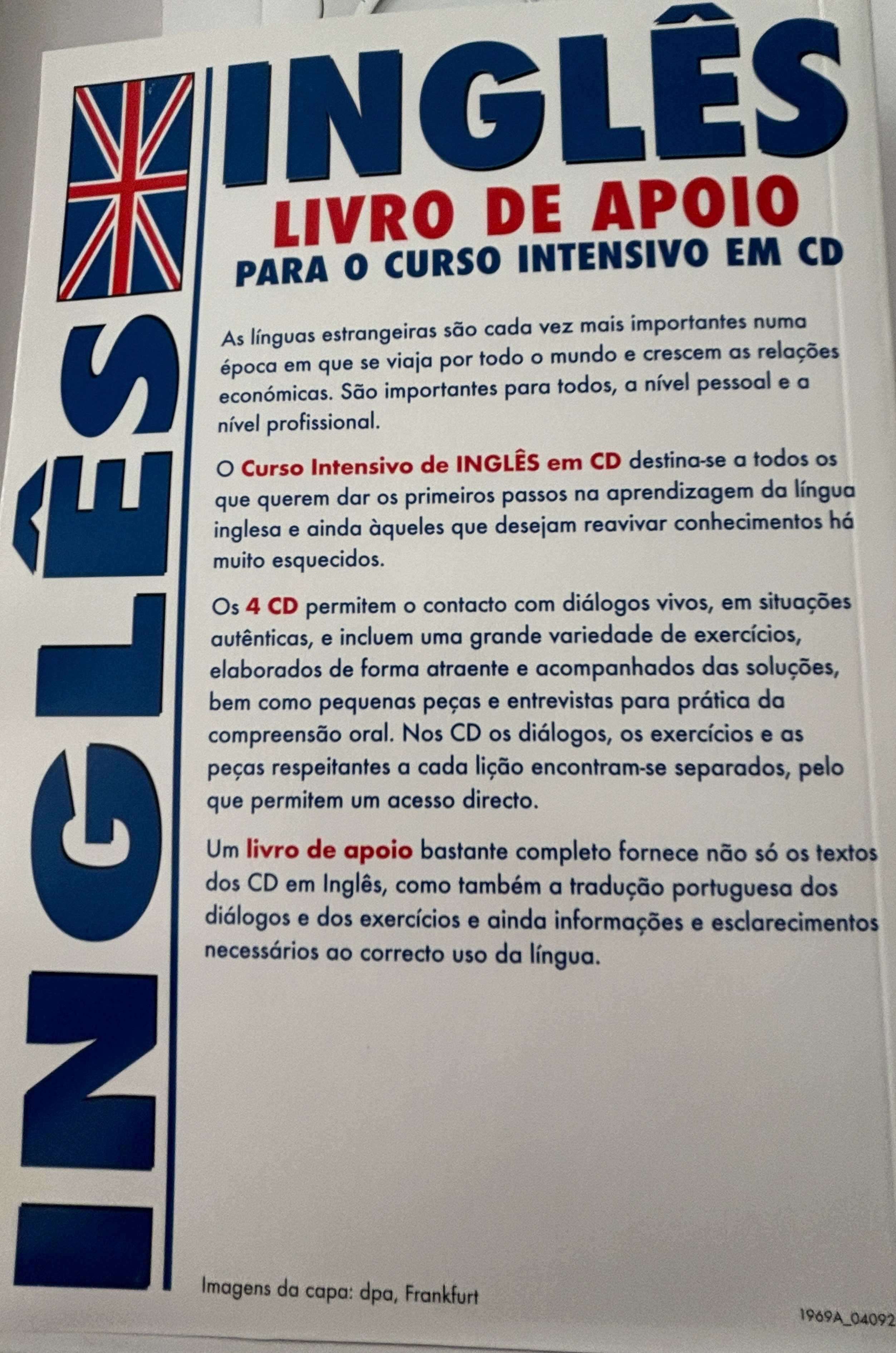 Curso de inglês intensivo e interativo com CDs