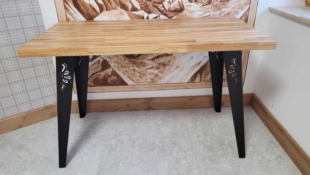 Metalowe nogi do stolika, ławy, krzesła, góry 42 cm-komplet 4 szt.