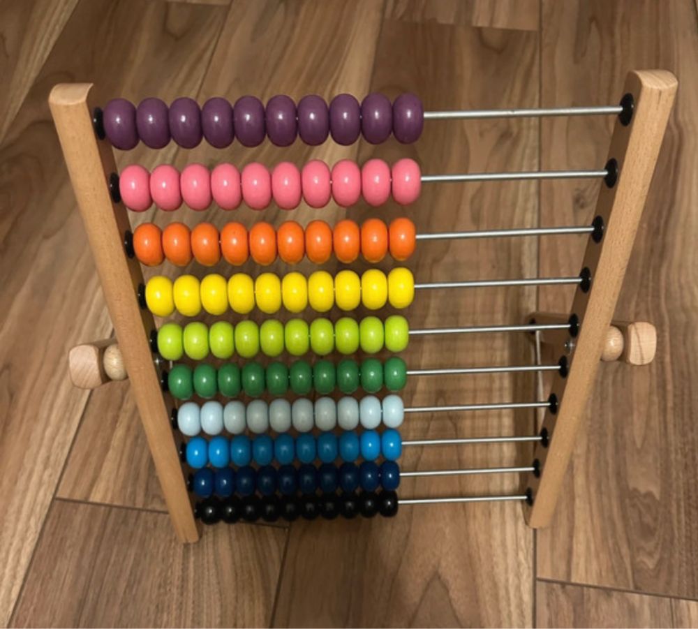 Kolorowe Liczydło ikea matematyka liczenie