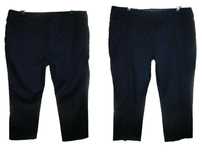 George granatowe spodnie damskie straight plus size modne komfort 54