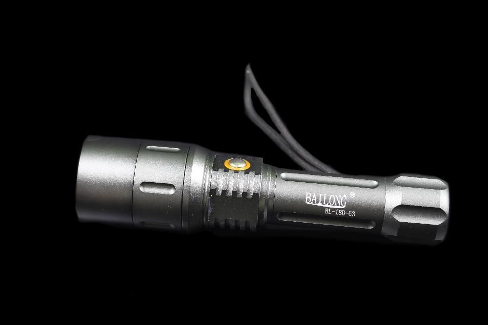 Latarka Myśliwska BAILONG bl-18D ZOOM Cree XM-L T6 ładowana