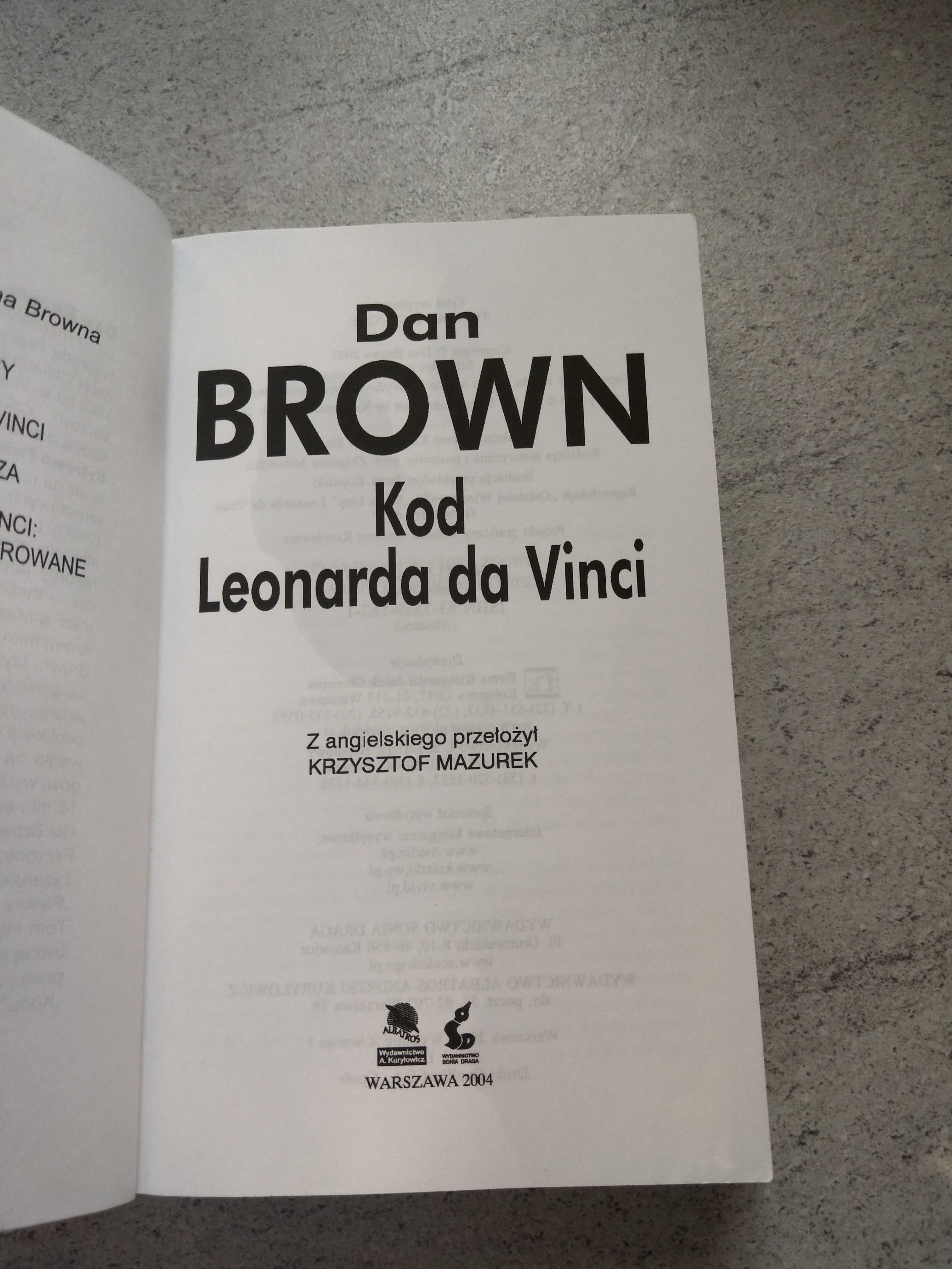 "Kod Leonarda da Vinci" - Dan Brown