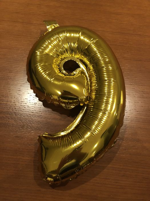 Balão aniversário Numero seis ou nove