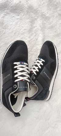 Męskie czarne trampki sneakersy Tommy Hilfiger r. 42