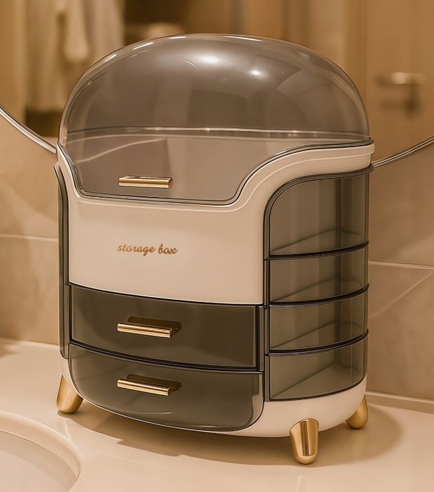 Organizer na Kosmetyki z Szufladkami – Porządek w Pięknym Stylu!