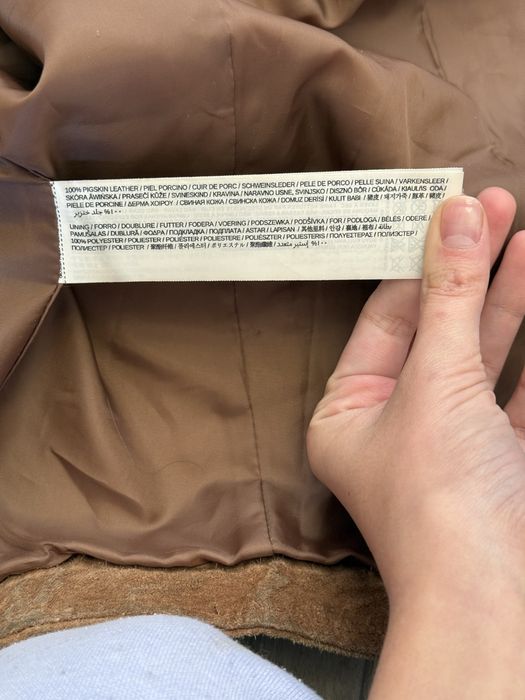 Шкіряна куртка жакет mango