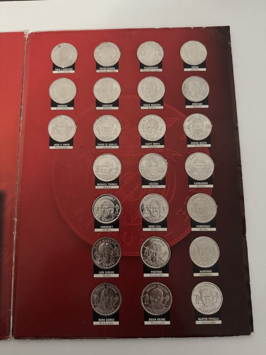 Coleção moedas Benfica