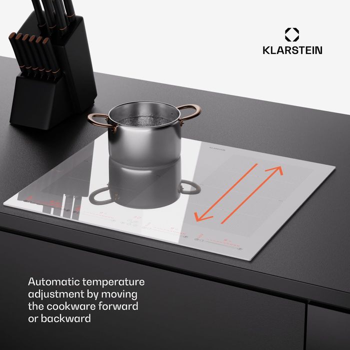 Индукционная плита 60 см  4 зоны Flex 7200W Touch White(Нiмеччина)