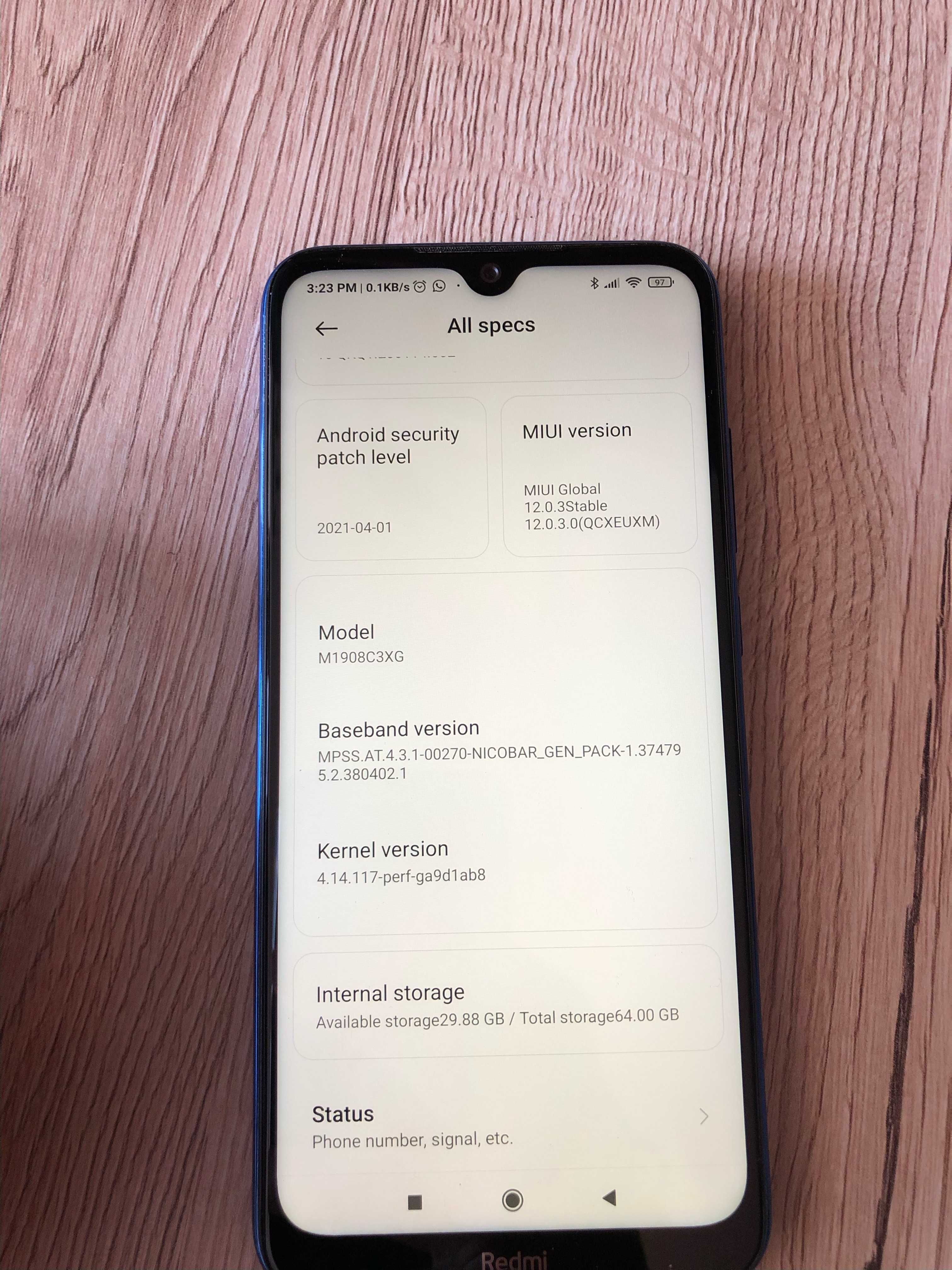 Redmi Note 8T - 4/ 64 GB