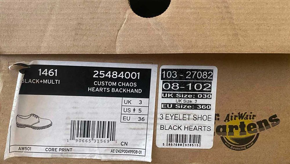 DR. Martens 1461 black+multi 36 розмір