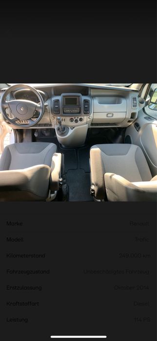 Renault trafic 2014.  2.0 dci klimatyzacia nawigacja