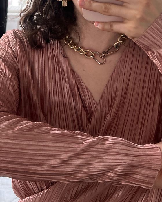 Сукня міді плісе