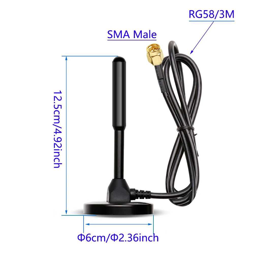 Універсальна 3G/4G/5G антена 35 dBi для модема/роутера SMA, TS9, CRC9