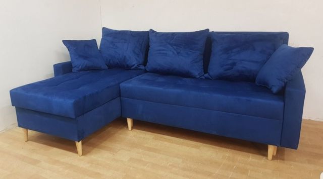 Nowy narożnik skandynawski sofa wersalka kanapa rogówka funkcja spania