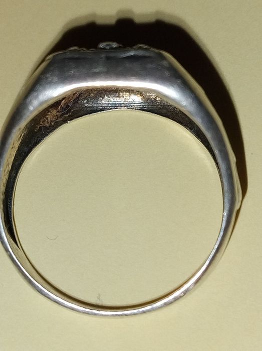 Sygnet Srebrny z Orłem w Koronie