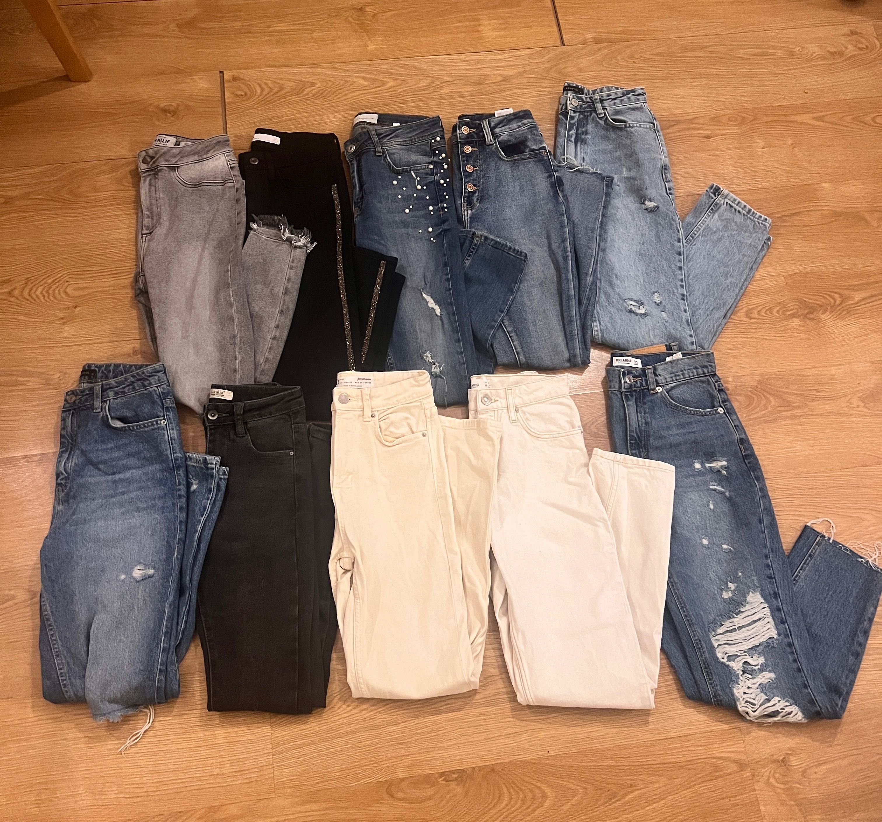 Zestaw jeansów Zara stradivarius Mango new look reserved 34 xs