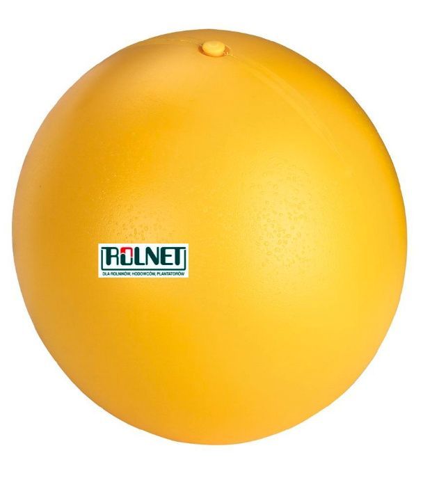 Piłka antystrasowa 30cm żółta dla świń do zabawy trzoda Wysyłka