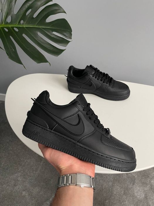 Кросівки Nike Air Force x Ambush Full Black Чорні Найк